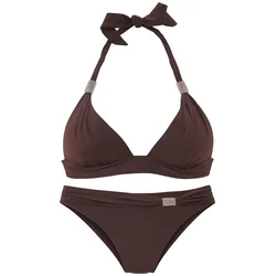 LASCANA Bikini temno rjava