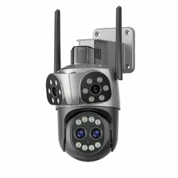 4K WiFi PTZ kamera sa 4 sočiva za pametan video nadzor doma