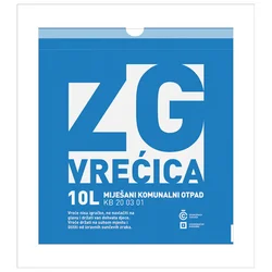 VREĆICA ZG ZA MIJEŠANI KOMUNALNI OTPAD 10L PK10