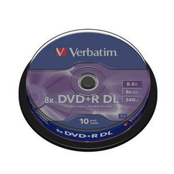 VERBATIM DVD+R DL 8.5GB 8X, CAKE (25 KOS)