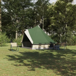 Tipi šator s krovom s pohranom Zelena 400 x 346 x 250 cm taft