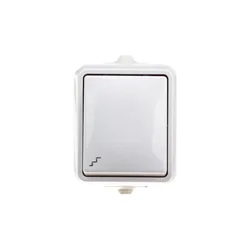 shumee Hidro hermetično stopniščno stikalo IP44 belo 120406