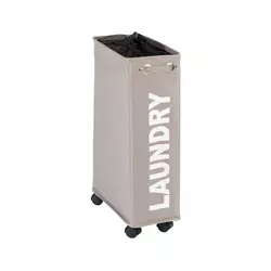 WENKO 3450117100 - Koš za veš CORNO 18,5x60 cm bež/crna