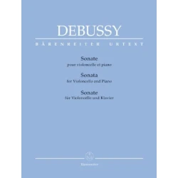 DEBUSSY:SONATE FOR VIOLONCELLO AND PIANO