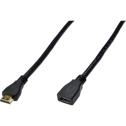 Digitus Digitus HDMI Priključni kabel [1x Muški konektor HDMI - 1x Ženski konektor HDMI] 3 m Crna