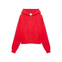 Pull&Bear Jopa na zadrgo rdeča