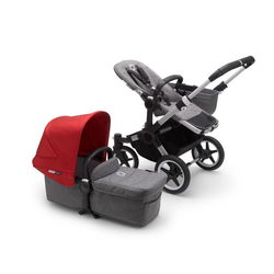 Bugaboo Donkey 3 Mono ALU/GREY MELANGE-RED