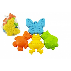 Teddies Peščeni kalupi Plastične živali 12m+