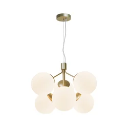 Nordlux - Luster na sajli IVONA 6xE27/28W/230V zlatna