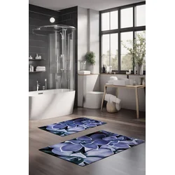 Lessentiel Maison Set prostirki za kupatilo CT-5300, 2 Komada, TamnoPlava
