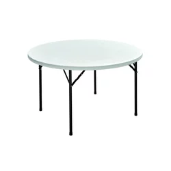 SAVACOOP Sklopivi plasticni sto okrugli beli 120cm