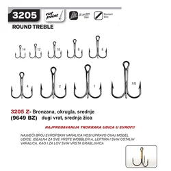 Cannelle Udica za pecanje 3205 Z, 9649 Bz Eagle Claw, Veličina 14