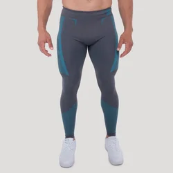 GymBeam OG1 Seamless Leggings Grey/Blue