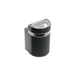 GTV Zidna LED armatura SILVA 1*GU10 IP54 crna
