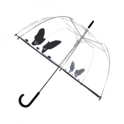 Prozoren dežnik z avtomatskim odpiranjem, premer 85 cm, Pes