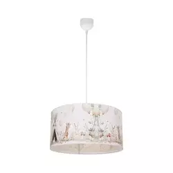 Dečiji luster KIDS ROOM 1xE27/60W/230V, prečnik 40 cm, sa motivom životinjica