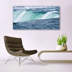 tulup.si Slika na akrilnem steklu Slap narava vode 140x70 cm 2 obešalnika