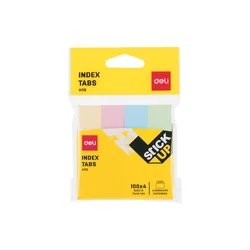 Deli Stikeri za indeksiranje EA11202, 76x19mm, 100 listova, 4 komada