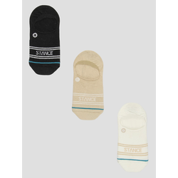 Stance Basic 3 Pack No Show Socks cream