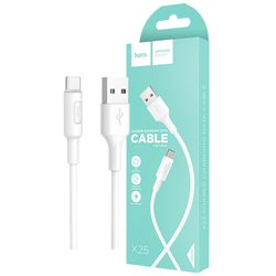 hoco. USB kabl za smartphone, USB type C kabl, 1 met, 2 A,beli - X25 Soarer USB type C, White