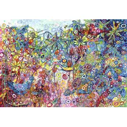 Grafika - Puzzle Sally Rich: Vrt divjih živali - 1 000 kosov