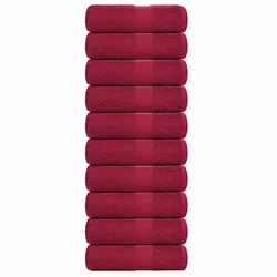 Ručnici za goste FROGN 10 kom. Bordo 30x50 cm 360 g/m2