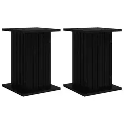 Stalak za biljke 2 pcs Crna 30,5 x 30 x 43 cm Konstruirano drvo