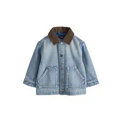 Next Prehodna jakna moder denim / temno rjava