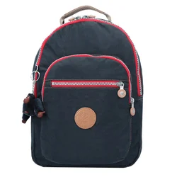 KIPLING Nahrbtnik Clas Seoul S temno bež/nočno modra/rdeča