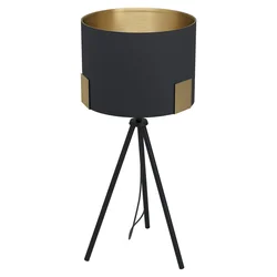 Eglo 39965 - Stona lampa TORTOLA 1xE27/40W/230V crna/zlatna