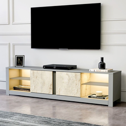Hanah Home TV Komoda Aydos, 180x45x35 cm, Siva