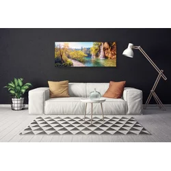 tulup.si Slika na platnu Lake landscape slap 120x60 cm