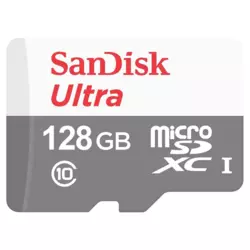 SanDisk Ultra Micro SDXC 128G SDSQUNR-128G-GN6MN (100mb-s) (class 10) White Crveni
