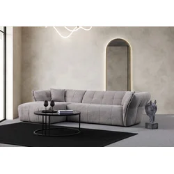 Atelier del Sofa Ugaona garnitura Boxer, 290x165 cm, Svetlo siva