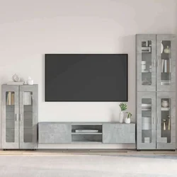 Kreveta s policom FLORIN Betonski sivi 55,5 x 29 x 100 cm