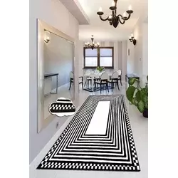 Conceptum Hypnose Tepih Colm, 80x150cm, Crno-beli