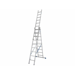 Krause aluminijasta samostoječa dvodelna lestev 18 stopnic 133755