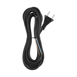 Priključni kabel, guma 2x1.5mm, ČRN