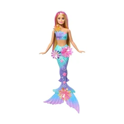 Lutka Barbie Flower Magic Mermaid - blondinka (JDM72)