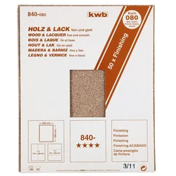 KWB fin brusni papir (drvo-lak) GR150, 230x280, za finu obradu ( KWB 49840150 )