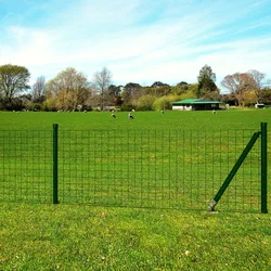 Euro ograda čelična 25 x 0,8 m zelena
