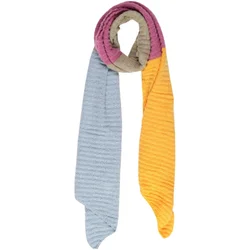 Pieces PCPYRON STRUCTUR NEW BLOCK LONG SCARF 17143900 Rumena