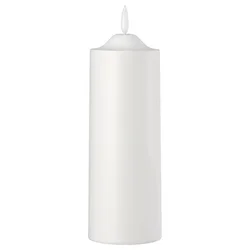 SMALOM LED top sveća, na baterije bela, 19 cm