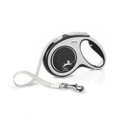 Flex Pas i Leash Comfort M 5m črn