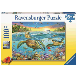 Ravensburger slagalica Plivanje sa kornjačama, 100 delova