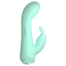You2Toys Cuties 4 Mini vibrator sa klitoralnim stimulatorom, 10 režima, Zeleni