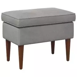 Stolica za noge Svjetlosiva 55 x 35 x 41 cm Baršun