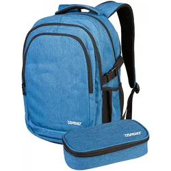 Ranac i pernica set 2/1 Target URB-X Melange Blue 28716