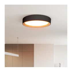 Solight WO8016 – LARIOS LED stropno svetlo sa prigušivačem, 48W/230V, O39 cm, crno, s daljinskim upravljačem