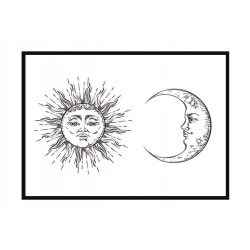 shumee PLAKAT ZA SLIKE V OKVIRJU 43x33 cm Sonce Luna P891